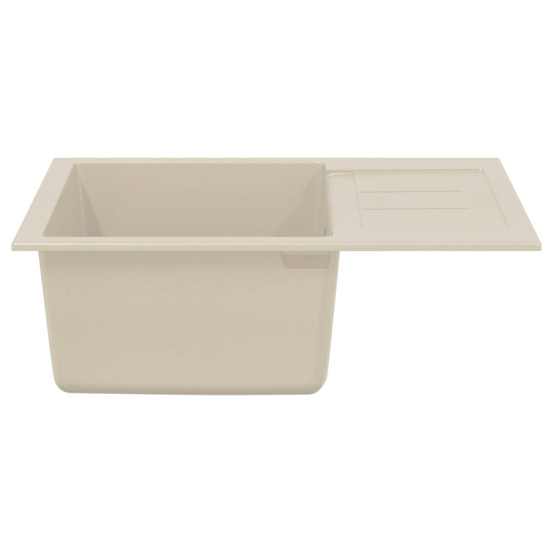 Zlew Beżowy 620 x 500 mm 80% Kwarc i 20% Żywica