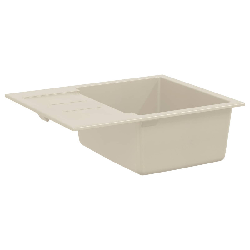 Zlew Beżowy 620 x 500 mm 80% Kwarc i 20% Żywica