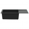 Zlew Czarny 780 x 500 mm 80% Kwarc i 20% Żywica