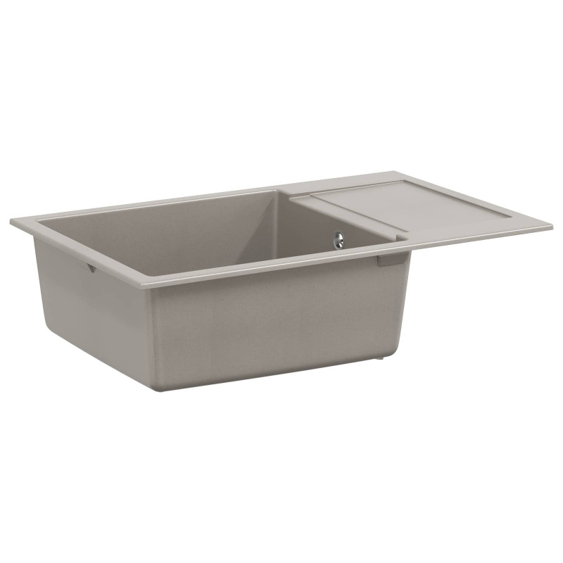 Zlew Szary 780 x 500 mm 80% Kwarc i 20% Żywica