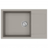 Zlew Szary 780 x 500 mm 80% Kwarc i 20% Żywica