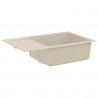 Zlew Beżowy 780 x 500 mm 80% Kwarc i 20% Żywica
