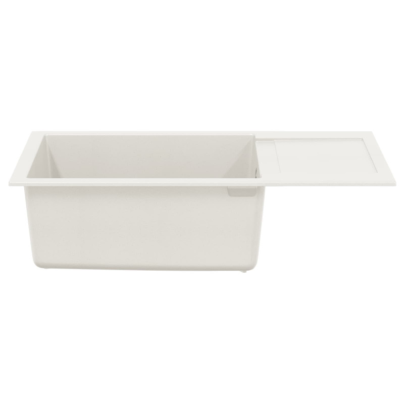 Zlew Biały 780 x 500 mm 80% Kwarc i 20% Żywica