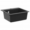 Zlew Czarny 470 x 440 mm Granit