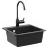 Zlew Czarny 470 x 440 mm Granit