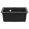 Zlew Czarny 470 x 440 mm Granit