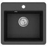 Zlew Czarny 470 x 440 mm Granit