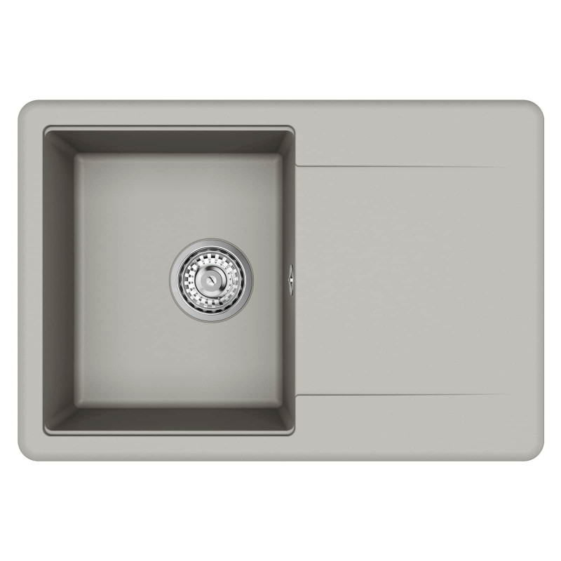 Zlew Szary 670 x 460 mm 80% Kwarc i 20% Żywica