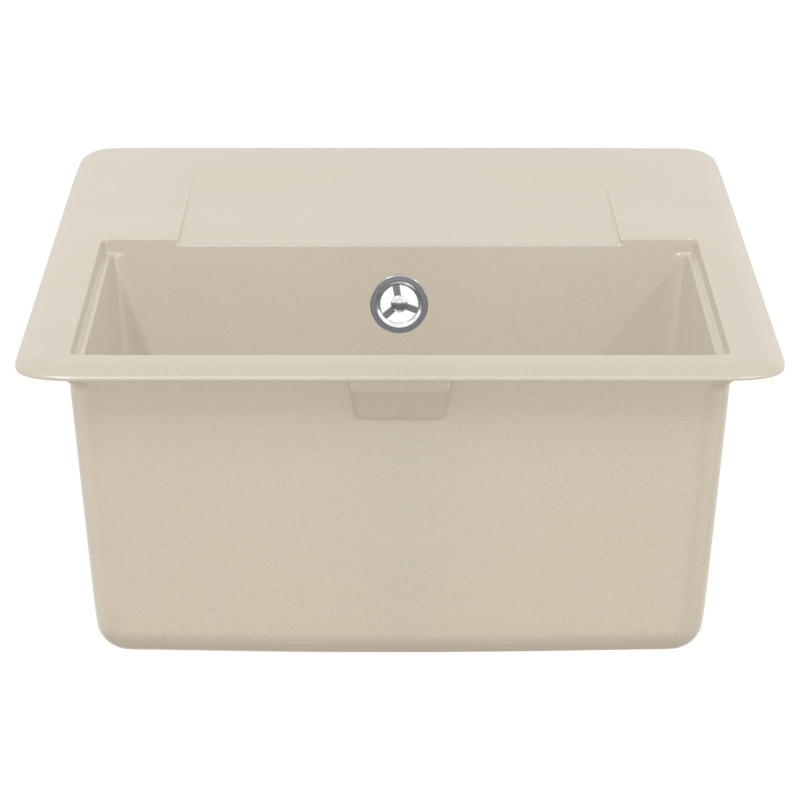 Zlew Beżowy 670 x 460 mm 80% Kwarc i 20% Żywica