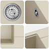 Zlew Beżowy 670 x 460 mm 80% Kwarc i 20% Żywica
