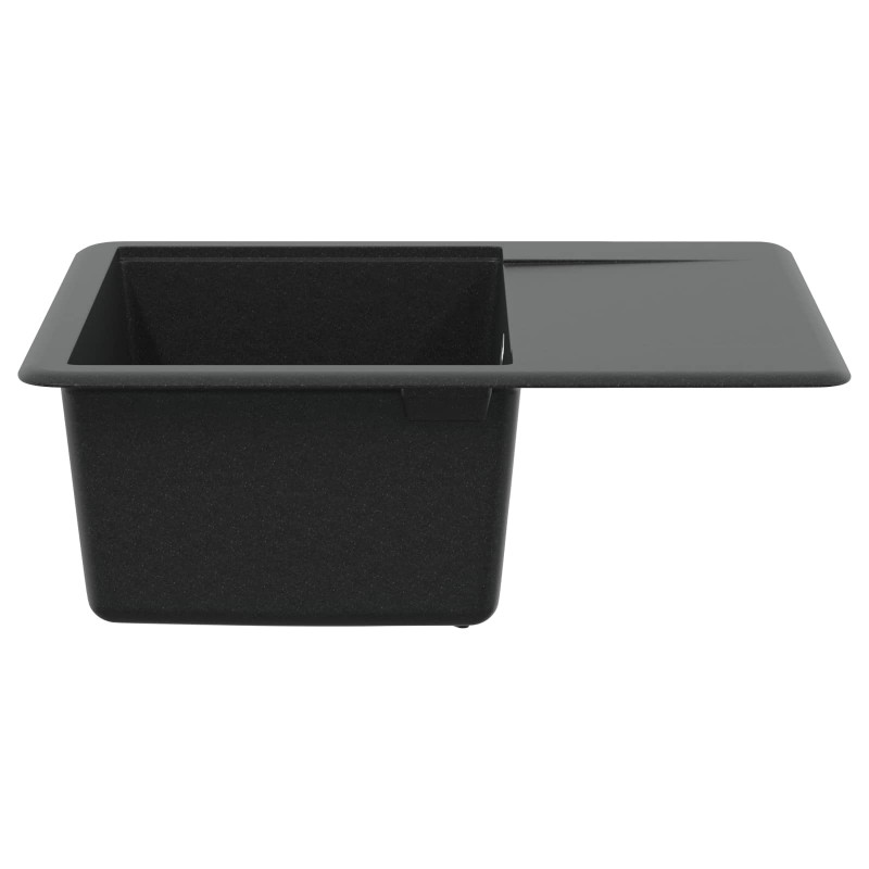 Zlew Czarny 560 x 460 mm 80% Kwarc i 20% Żywica
