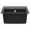 Zlew Czarny 560 x 460 mm 80% Kwarc i 20% Żywica