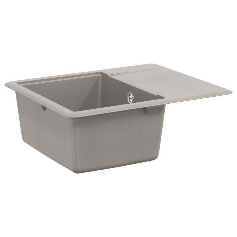 Zlew Szary 560 x 460 mm 80% Kwarc i 20% Żywica