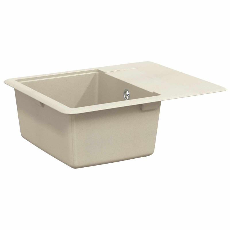 Zlew Beżowy 560 x 460 mm 80% Kwarc i 20% Żywica