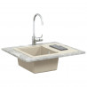 Zlew Beżowy 560 x 460 mm 80% Kwarc i 20% Żywica