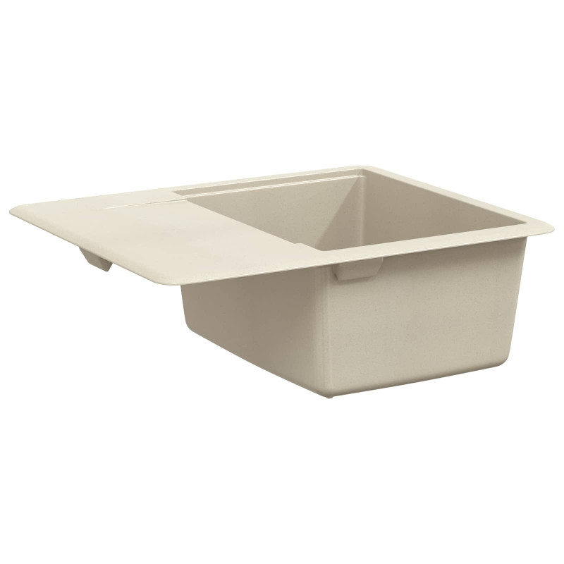 Zlew Beżowy 560 x 460 mm 80% Kwarc i 20% Żywica