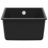 Zlew Czarny 370 x 460 mm 80% Kwarc i 20% Żywica