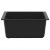 Zlew Czarny 370 x 460 mm 80% Kwarc i 20% Żywica