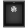 Zlew Czarny 370 x 460 mm 80% Kwarc i 20% Żywica