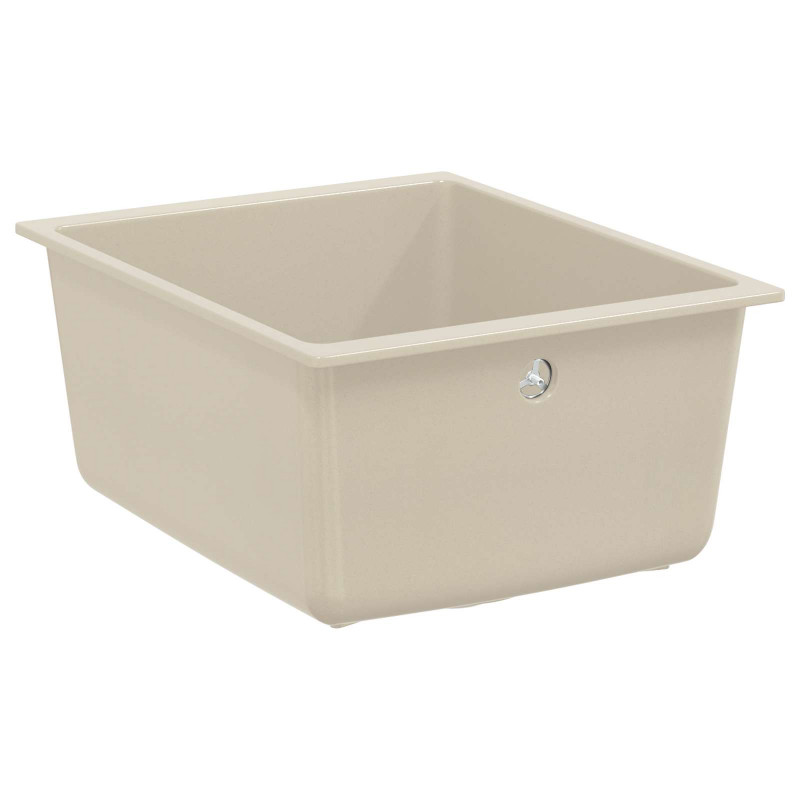 Zlew Beżowy 370 x 460 mm 80% Kwarc i 20% Żywica