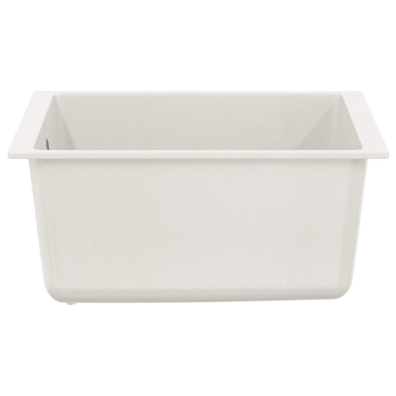 Zlew Biały 370 x 460 mm 80% Kwarc i 20% Żywica