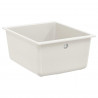 Zlew Biały 370 x 460 mm 80% Kwarc i 20% Żywica