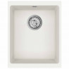 Zlew Biały 370 x 460 mm 80% Kwarc i 20% Żywica
