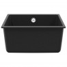 Zlew Czarny 430 x 460 mm 80% Kwarc i 20% Żywica