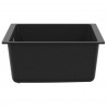 Zlew Czarny 430 x 460 mm 80% Kwarc i 20% Żywica