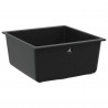Zlew Czarny 430 x 460 mm 80% Kwarc i 20% Żywica