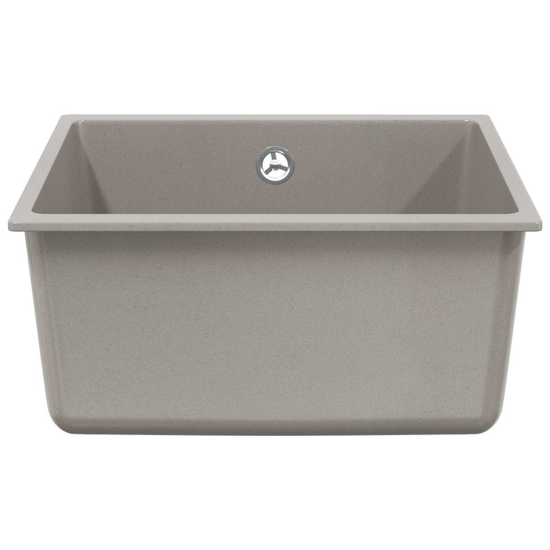 Zlew Szary 430 x 460 mm 80% Kwarc i 20% Żywica
