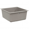 Zlew Szary 430 x 460 mm 80% Kwarc i 20% Żywica