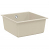 Zlew Beżowy 430 x 460 mm 80% Kwarc i 20% Żywica