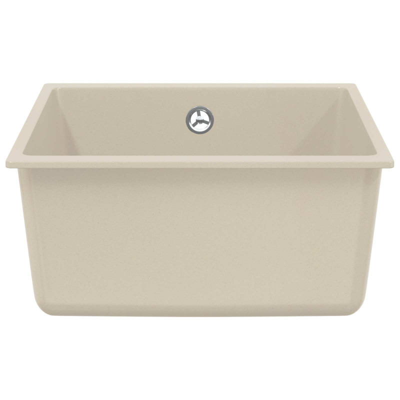 Zlew Beżowy 430 x 460 mm 80% Kwarc i 20% Żywica