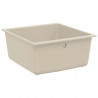 Zlew Beżowy 430 x 460 mm 80% Kwarc i 20% Żywica