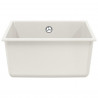 Zlew Biały 430 x 460 mm 80% Kwarc i 20% Żywica