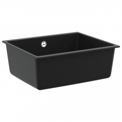 Zlew Czarny 530 x 460 mm 80% Kwarc i 20% Żywica