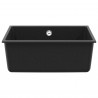 Zlew Czarny 530 x 460 mm 80% Kwarc i 20% Żywica