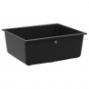 Zlew Czarny 530 x 460 mm 80% Kwarc i 20% Żywica