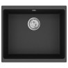 Zlew Czarny 530 x 460 mm 80% Kwarc i 20% Żywica
