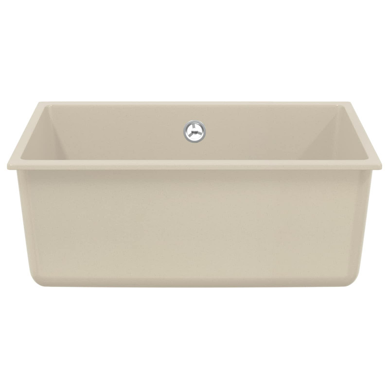Zlew Beżowy 530 x 460 mm 80% Kwarc i 20% Żywica