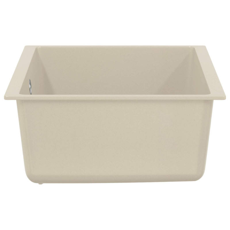 Zlew Beżowy 530 x 460 mm 80% Kwarc i 20% Żywica