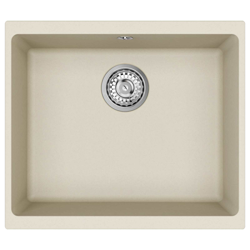 Zlew Beżowy 530 x 460 mm 80% Kwarc i 20% Żywica