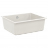 Zlew Biały 530 x 460 mm 80% Kwarc i 20% Żywica
