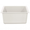Zlew Biały 530 x 460 mm 80% Kwarc i 20% Żywica