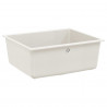 Zlew Biały 530 x 460 mm 80% Kwarc i 20% Żywica