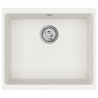 Zlew Biały 530 x 460 mm 80% Kwarc i 20% Żywica