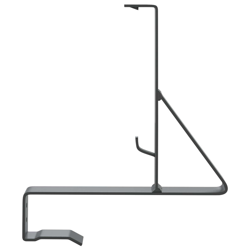 Wsparcie dla zabezpieczenia śniegu 2 pcs Antracyt Stal