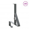 Wsparcie dla zabezpieczenia śniegu 12 pcs Antracyt Stal
