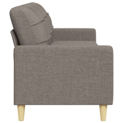 Sofa 3-osobowa, kolor taupe, 210 cm, tapicerowana tkaniną